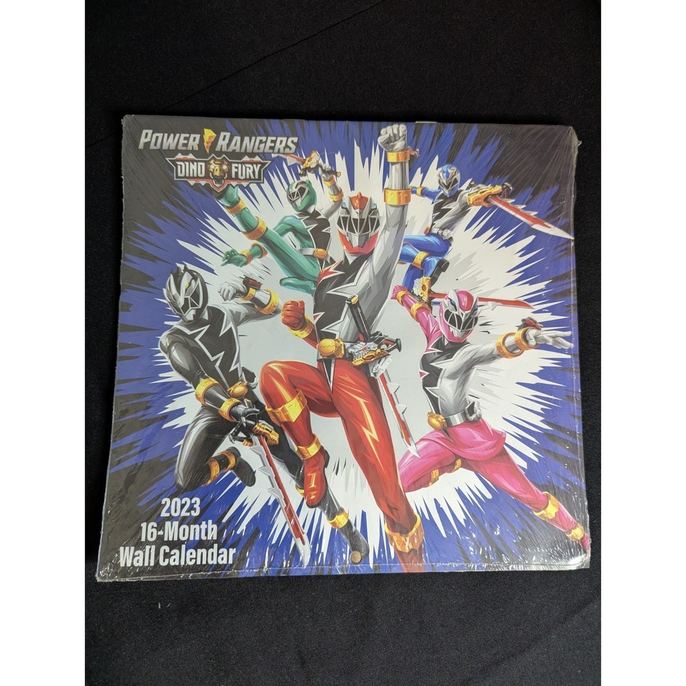 Power Rangers Dino Fury 2023 NEW SEALED calendar Great 12 pictures to frame